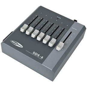 Lichtsteuerung 6-Kanal Faderpanel, DMX512